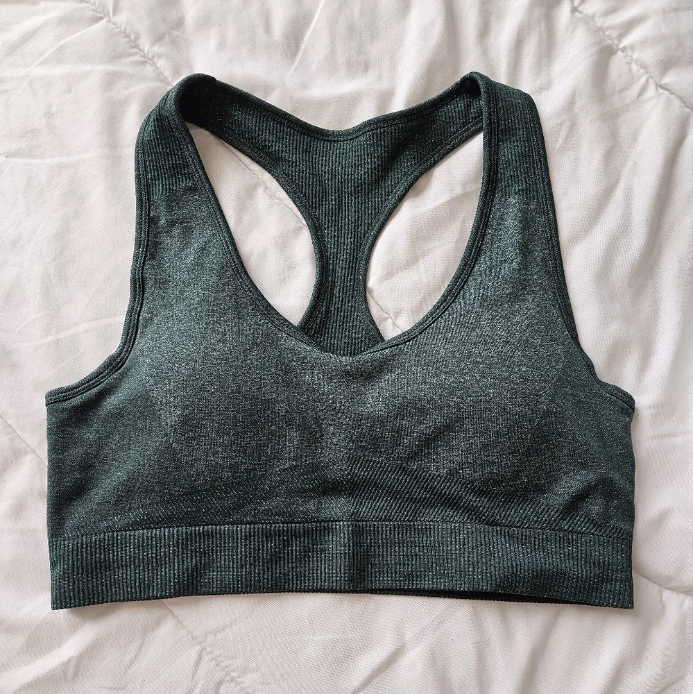 WOMENS SPORTS BRA SIZE XLARGE GREEN